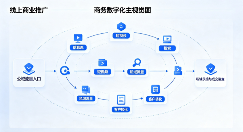 卓资县线上商业推广怎么做？全域流量闭环搭建与低成本转化实战指南